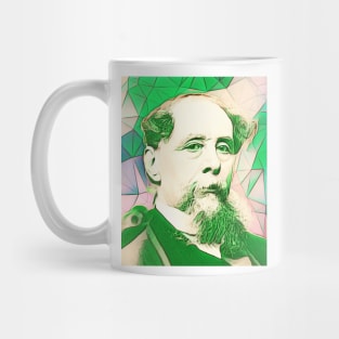 Charles Dickens Green Portrait | charlles dickens artwork 7 Mug